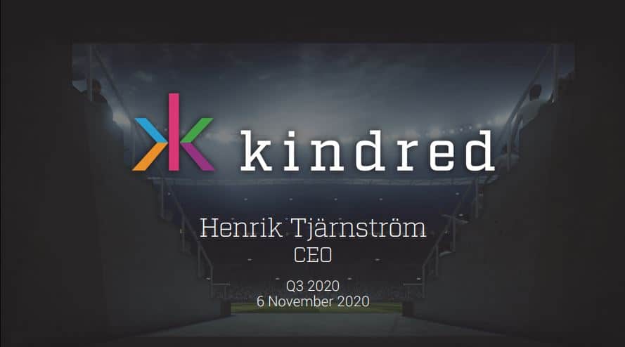 Raport financiar Kindred Group 2020 Trimestrul 3