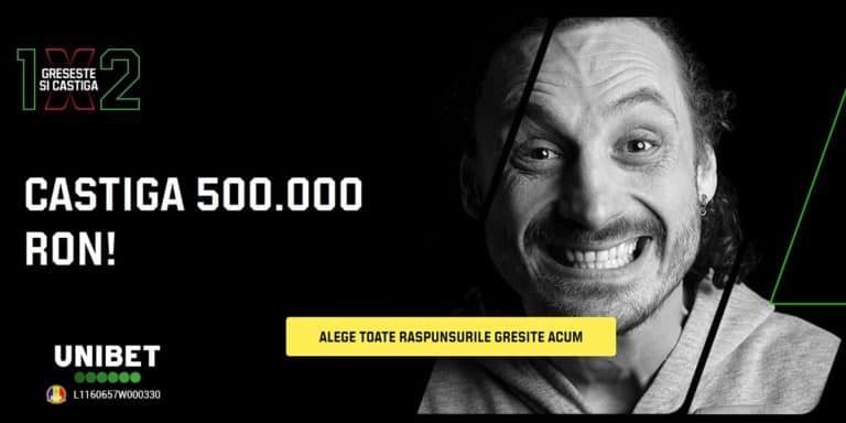 Înscrie-te în campanie pentru 10 RON cadou și șansă la 500.000 RON!