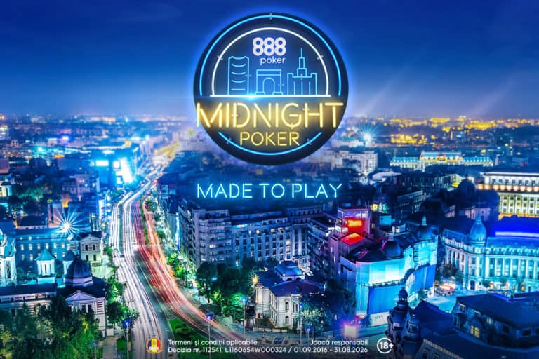 Cum poți juca poker la TV pentru premii de 7.700 $ cu Midnight Poker 2022