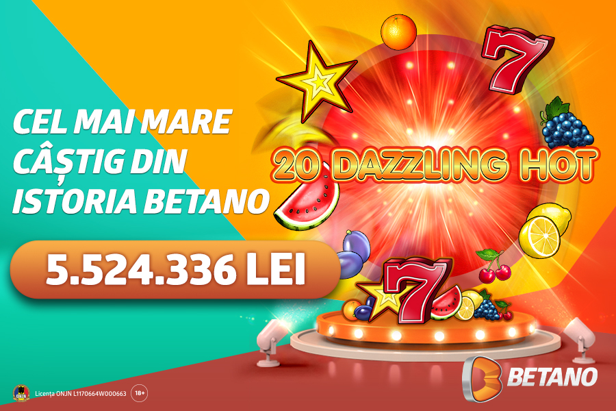 A fost acordat cel mai mare câștig din istoria Betano, la doar o zi după înregistrare
