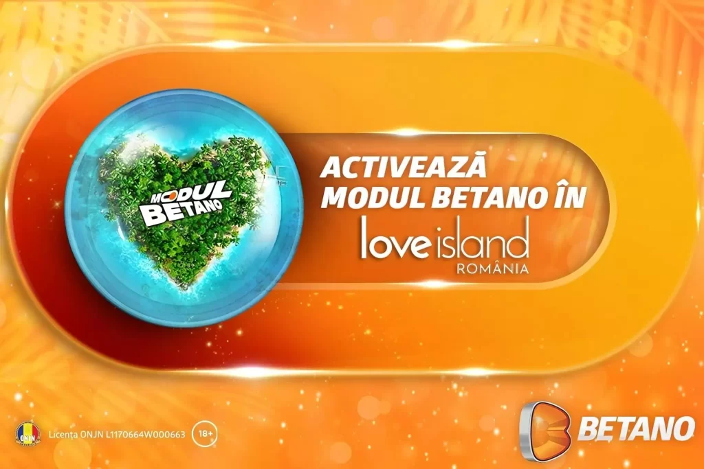Betano, sponsorul principal al show-ului fenomen Love Island România