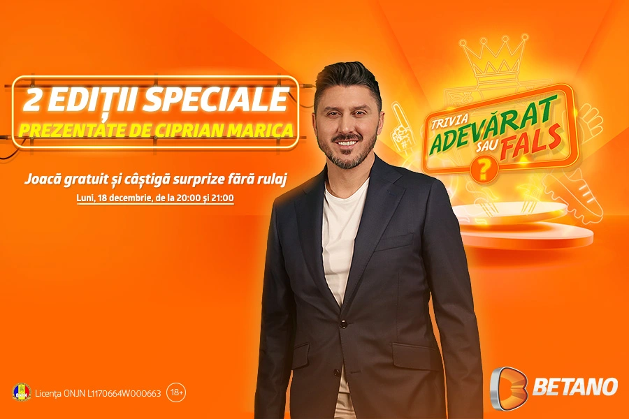 Ciprian Marica si Betano prezinta Trivia Live