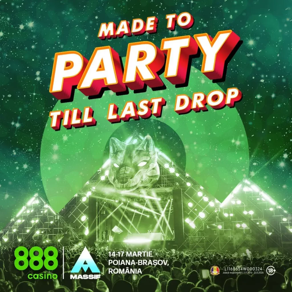 888casino, sponsorul distracției la Massif Festival 2024