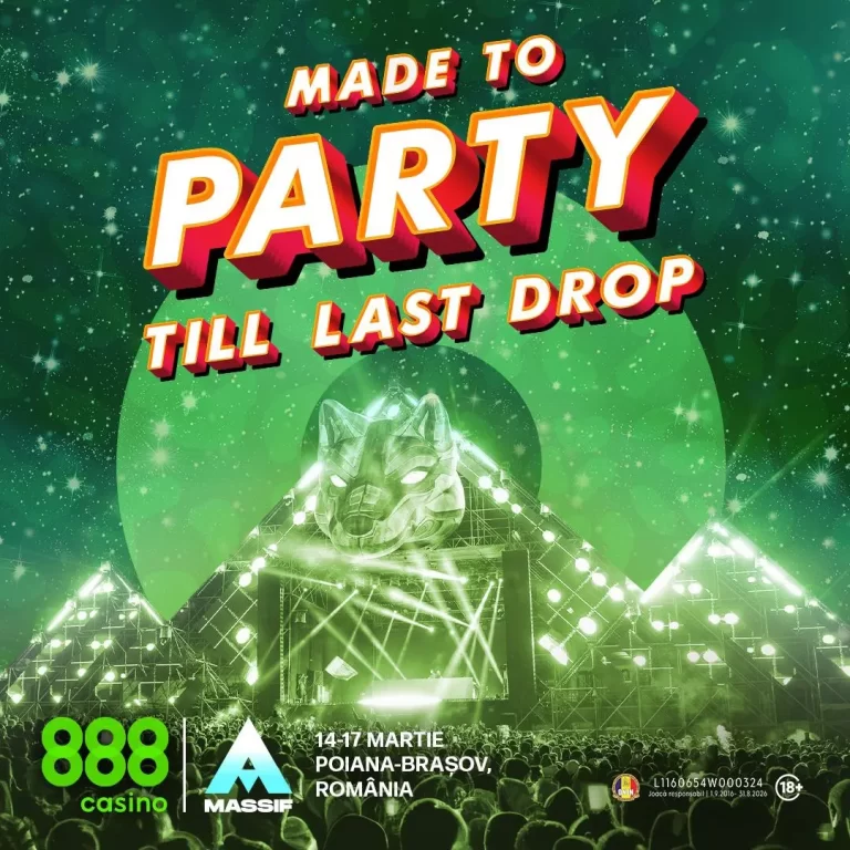 888casino, sponsorul distracției la Massif Festival 2024
