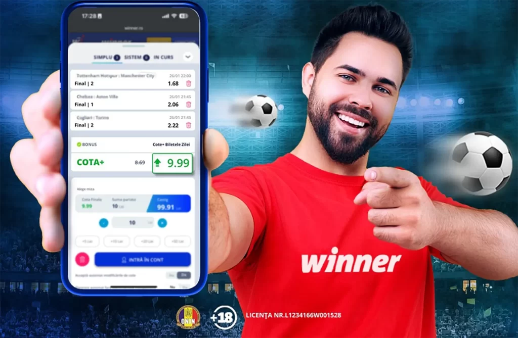Descoperă universul Winner: Fă pasul către Pariuri Sportive de Top
