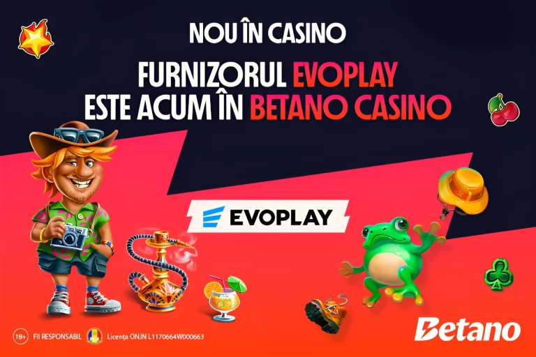 Furnizorul Evoplay este acum disponibil în Betano Casino