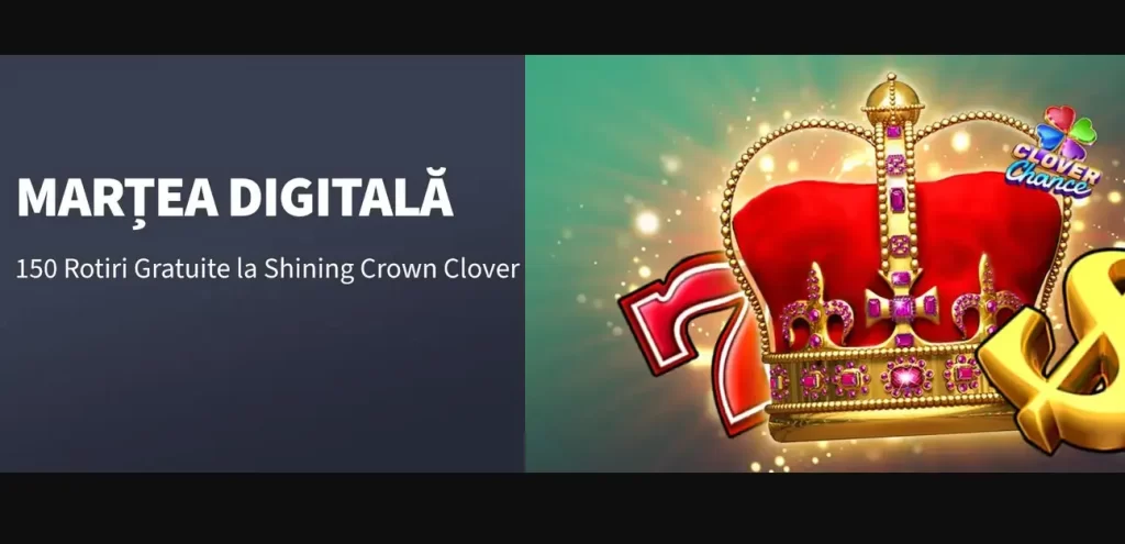 150 Rotiri Gratuite Shining Crown Clover Chance - Marțea Digitală