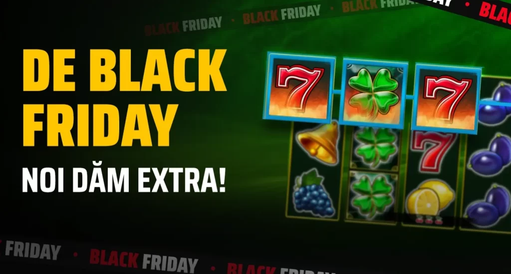 77 Rotiri Gratuite în fiecare zi - Ofertă specială de Black Friday