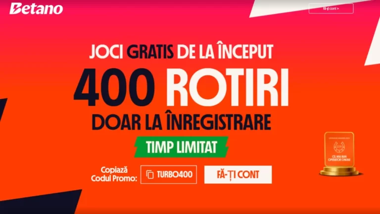 Betano Bonus Fara Depunere – 400 Rotiri Gratuite cu rulaj de doar 1X