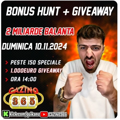 Giveaway Bonus Hunt