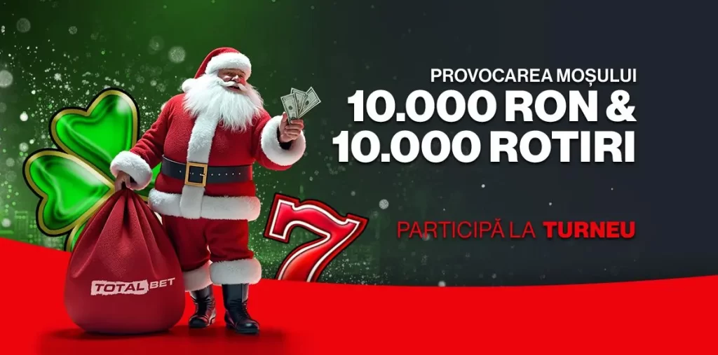Câștigă până la 5000 RON și 1000 Rotiri Gratuite - Provocarea Moșului