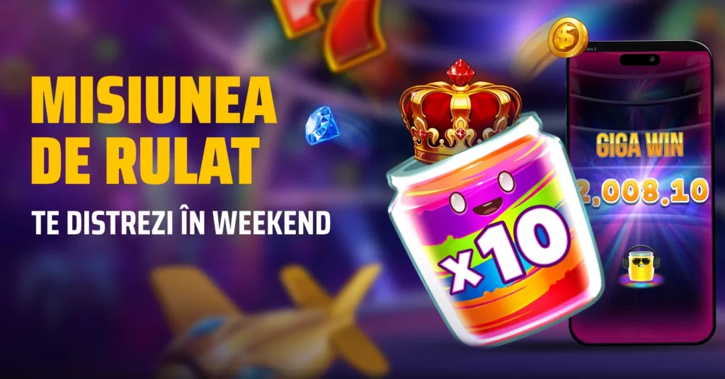 60 Rotiri Gratuite + 80 RON Bonus la Misiunea de Rulat