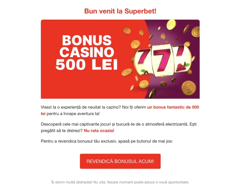 NU da click pe acest link din email – Risti sa pierzi contul la Superbet!