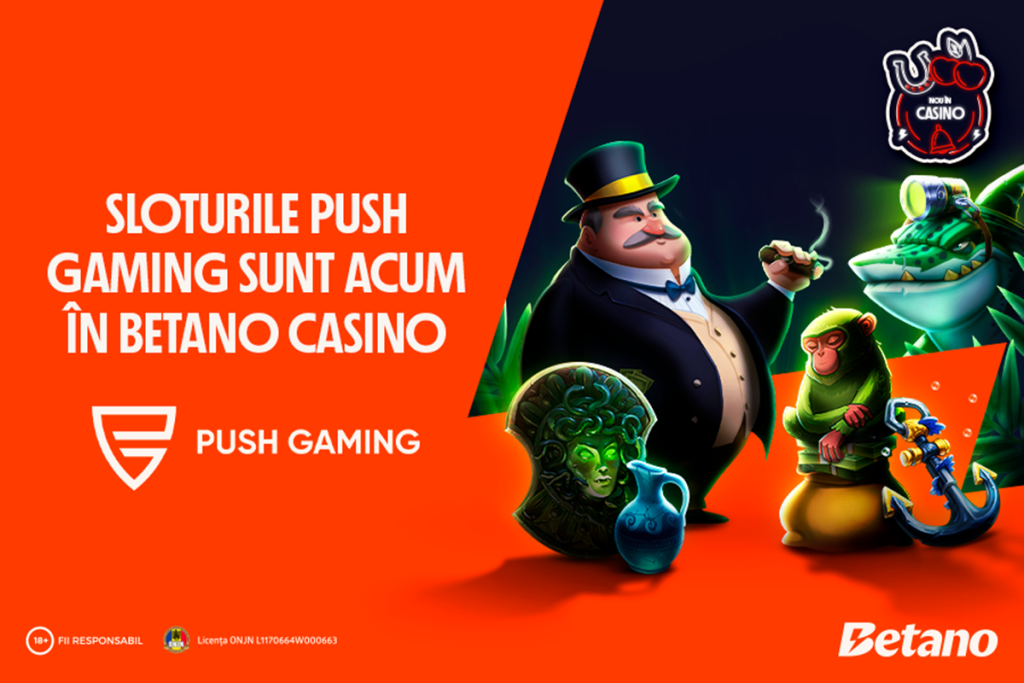 Sloturile Push Gaming sunt acum la Betano Casino