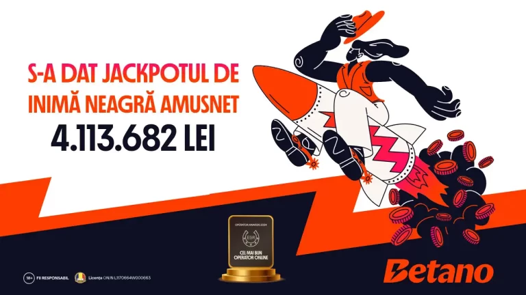Jackpotul Amusnet de peste 4.000.000 LEI a fost acordat la Betano