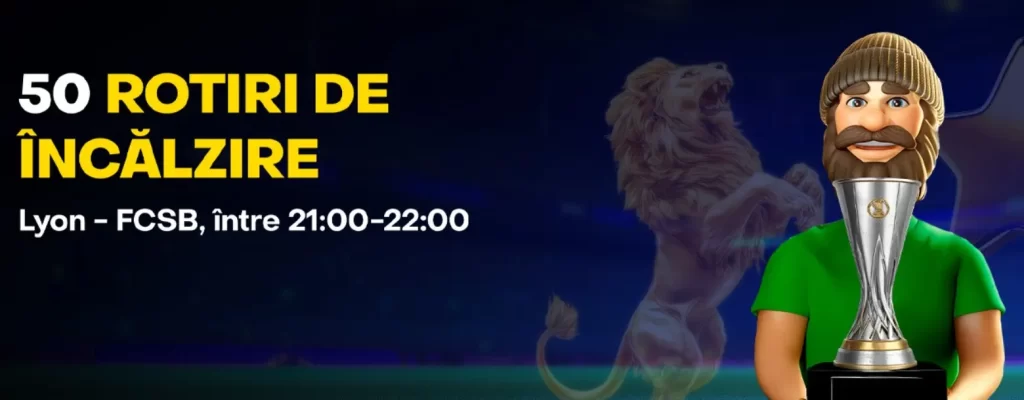 La Fortuna ai 50 Rotiri Gratuite fără depunere înainte de FCSB - Lyon